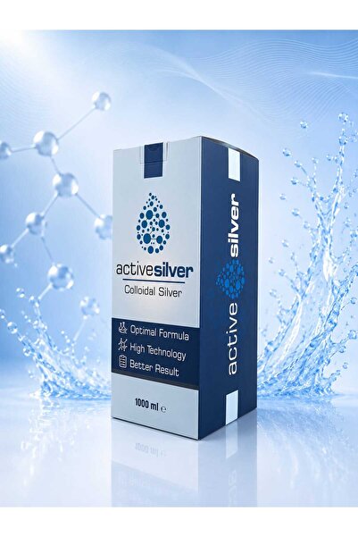 ACTİVE SİLVER kolladida Gümüş Suyu 50 ppm cam şişe