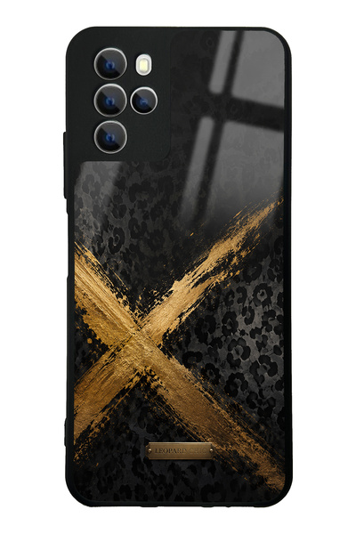 Spoyi حافظة هاتف أوميكس X700 جولدن ليوبارد X بتصميم لامع