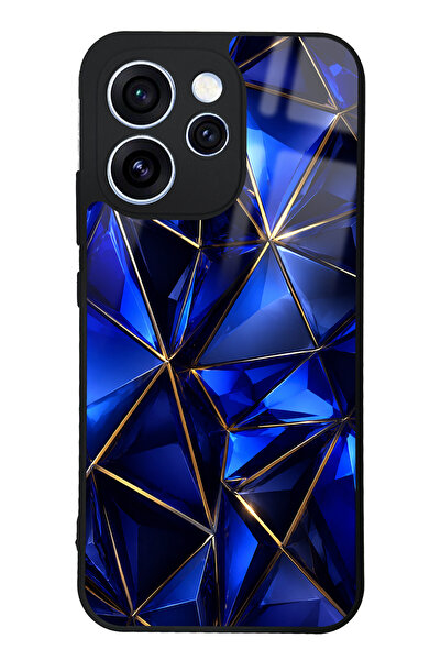 Spoyi Oppo Reno 15 Pro Sapphire Crystal Edge Tasarımlı Glossy Telefon Kılıfı