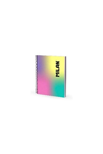Milan Caiet A4 120 file, cu liniatura, pe spira, Multicolor, 1 buc