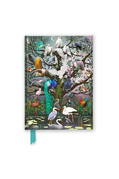 Flame Tree Caiet A5 Ptactwo (Anna Stead), cu file linate, coperta tare, multi...