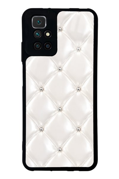 Spoyi Xiaomi Redmi 10 Ivory Diamond Cushion Design Glossy Phone Case