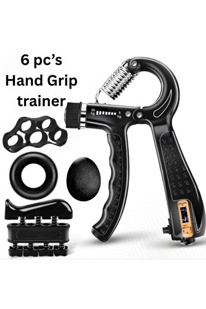 ZeeSquare 6-Piece Hand Grip Strengthener Kit | Adjustable Hand Grip Trainer 5...