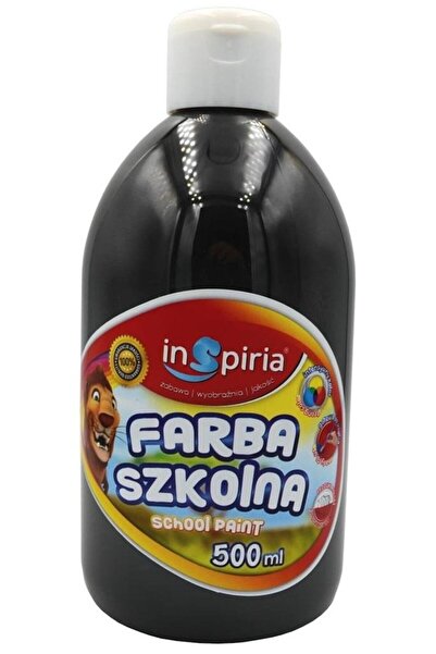 Inspiria Recipient pentru vopsea școlară, Inspiria, 500 ml, Negru