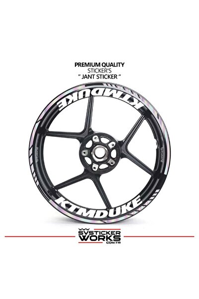 ARONA Ktm duke wheel sticker - interior & exterior - ktm duke text decal model