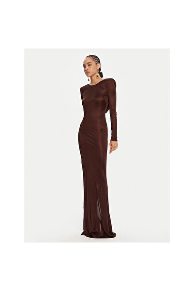 Elisabetta Franchi Rochie de seară pentru femei ABR1056E2 Maro