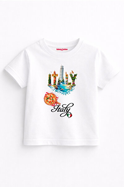 Rabona Fashion Italy Landmarks Kids T-Shirt