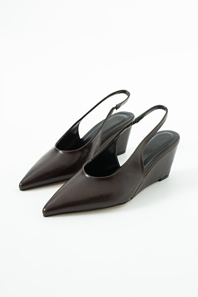 DESPİNA WEDGE Pantofi cu toc cu vârf ascuțit pentru femei, eleganți, cu baret...