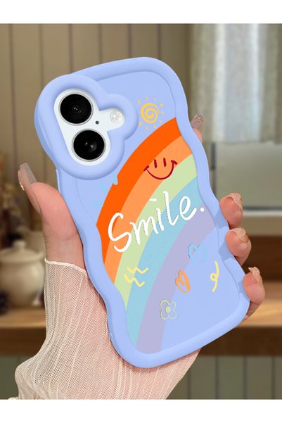 Hontinga iPhone 17 Compatible Case Camera Protector Blue Silicone Couple Phon...