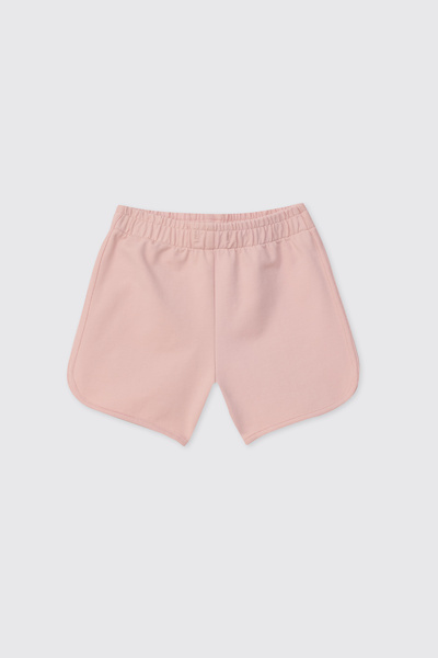 Panço Baby Girl Light Pink Knitted Shorts with Elastic Waist