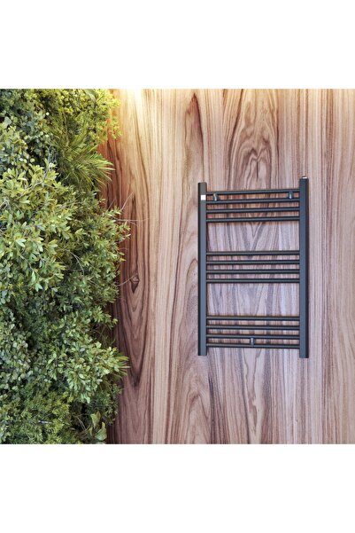 Granitan Radiator baie Puerto cu incalzitor Up&Down, 348 W, 50x80 cm, Negru
