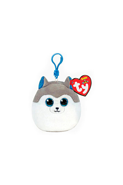 TY Squishy Beanies SLUSH Husky, breloc plus 8.5 cm