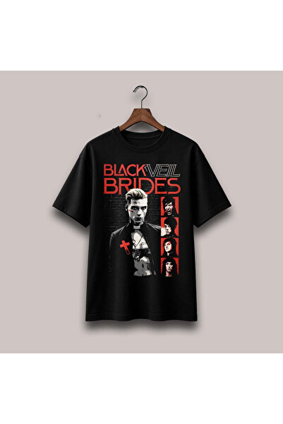 Grafftee Clothing Μπλουζάκι Black Veil Brides με στάμπα, Unisex, Oversize