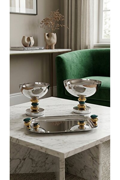 Generic Luxury Style Dessert Fruit Plates Serving Set 25X20 /20X19 cm with 38...
