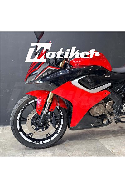 Motiker RKS SRK 125R SRK Yazılı Jant Tasarımı Sticker Etiket Modeli