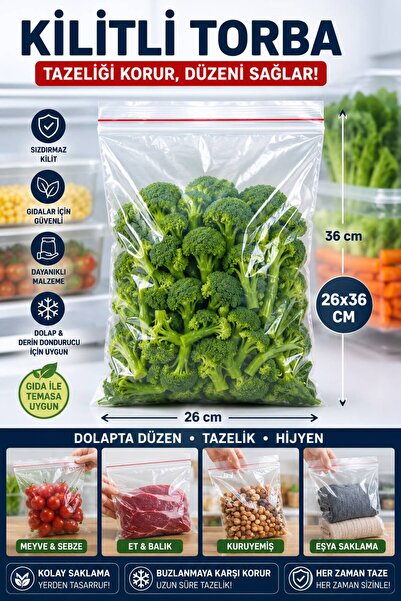 VENON 10 Pieces | |   26X35 Ziplock Bag | |   Ziplock Refrigerator Bag 26 X 3...