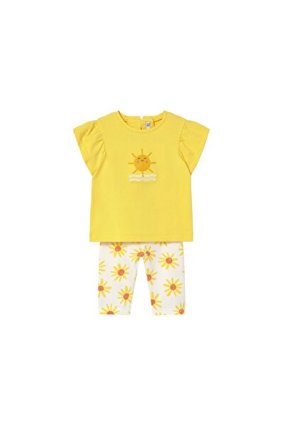 MAYORAL Set Tricou și Colanți Fete 1751 Galben