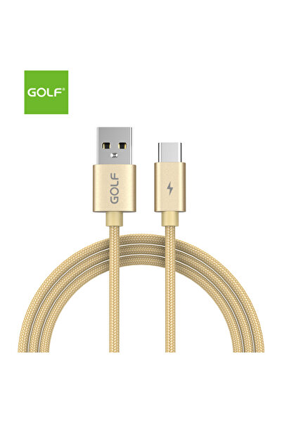 Golf Cablu USB Type C fast charge auriu GC-76t