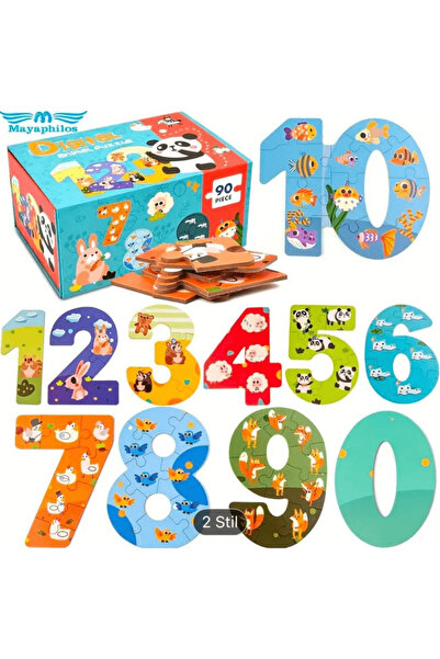 Puzzle Joc educativ Învață Numerele – Puzzle cu piese mari, 3 ani+