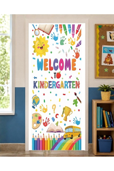 PROMISEBACKDROP2 190X75Cm Elastic Door Decoration, Fabric Door Dressing, Welc...