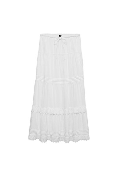 Vero Moda Fustă maxi de damă 10345282 Albă