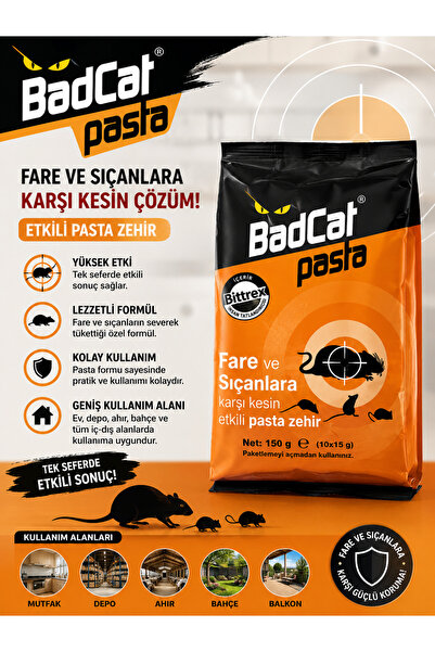 Dual Kimya Bad Cat Pasta 100 Gr Fare Zehiri | Fare ve Sıçan Yemi | Profesyone...