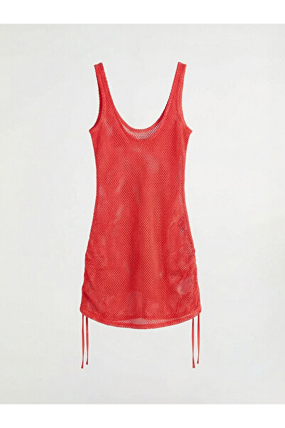 LC Waikiki Peak New Season U-Neck Women's Knitwear Beach Dress
