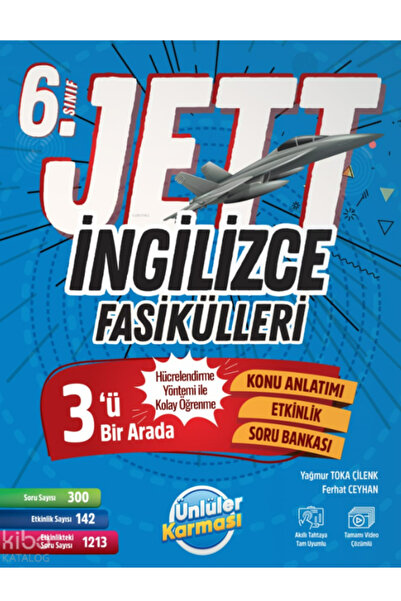 Ünlüler Karması Yayınları ÜNLÜLER KARMASI 6 SINIF JETT İNGİLİZCE FASİKÜLLERİ ...