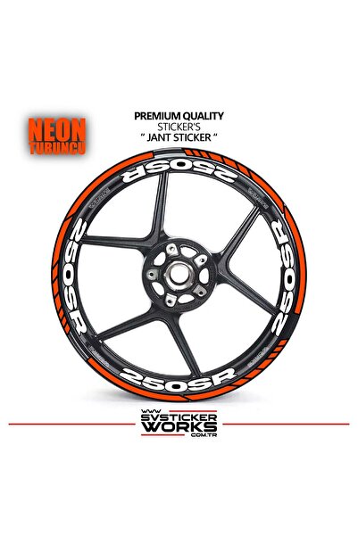 ARONA Cfmoto 250Sr Wheel Sticker and Inner Text Printed Label Sticker Model P...