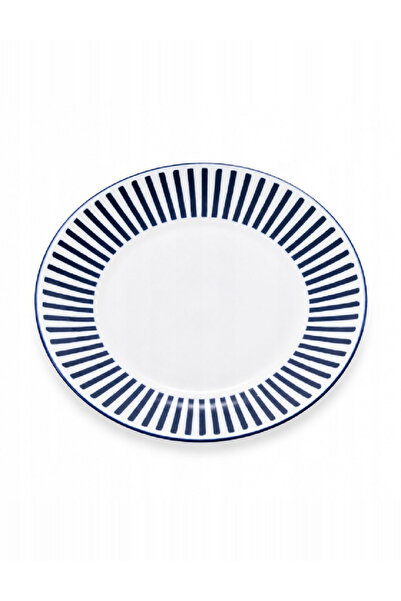 Evendi Plate, White/Blue