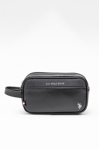 U.S. Polo Assn. Pltrs26048 Black Men's Hand and Shaving Bag – Water-Resistant...
