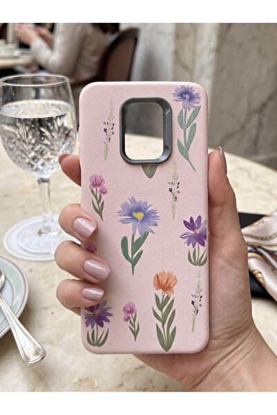 Hatreds Redmi Note 9 Pro Deri Dokulu Desenli Kamera Korumalı Darbe Emici Sili...