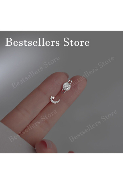 Choice1 Silver 2026 New 925 Sterling Silver/Gold Star and Moon Zircon Earring...
