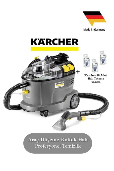 Karcher Puzzi 8/1 Profesyonel Halı Koltuk Döşeme Yıkama Makinesi 1200W 8L, Pr...