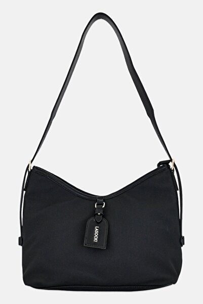 LASOCKI Women Brand Logo Handbag, Black