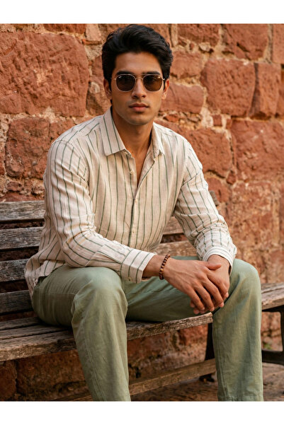 TRULOOM By Styli Men Comfort Striped Casual Shirt