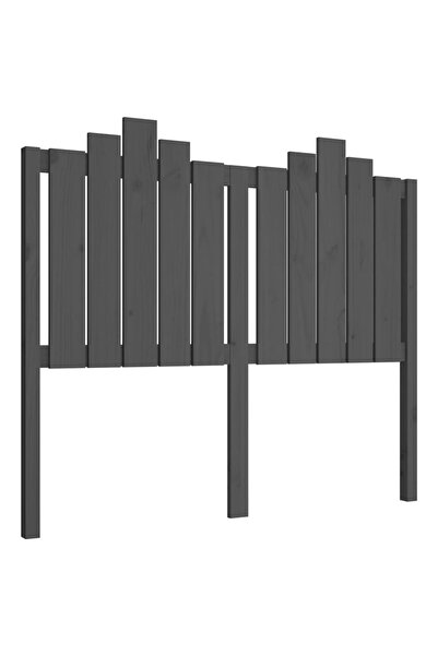 vidaxl Tăblie de pat, gri, 126x4x110 cm, lemn masiv de pin