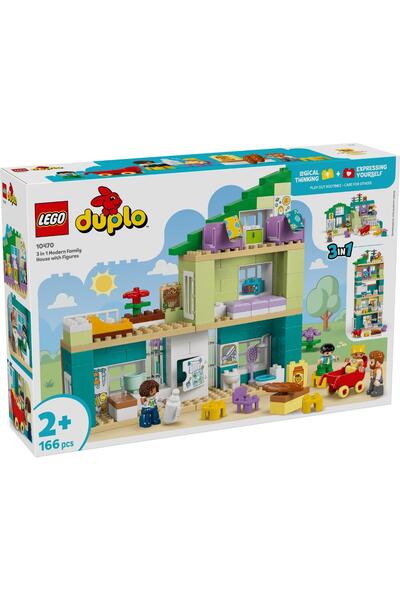 LEGO ® DUPLO - Casa moderna de familie 3 in 1, cu figurine (10470)