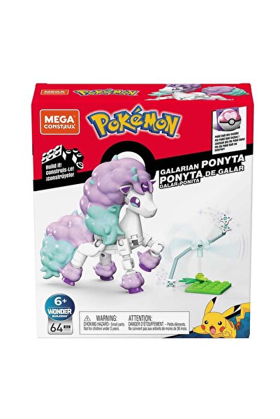 Mega Bloks Set de construit, Mega Blocks, Pokemon Galarian Ponyta, 64 piese, ...