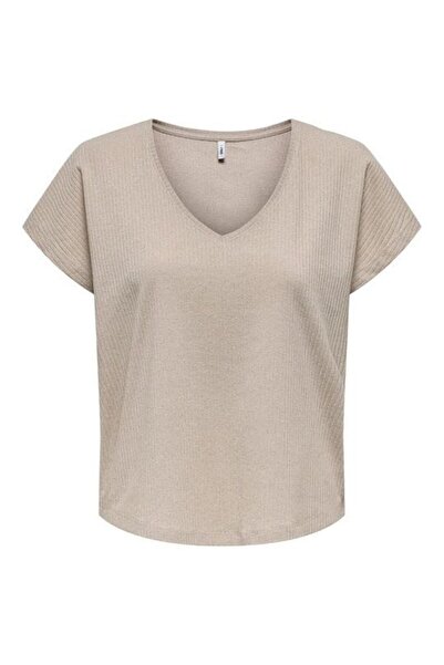 ONLY ONLASIA S/S V-NECK TOP CC JRS Kadın T-Shirt 15339794