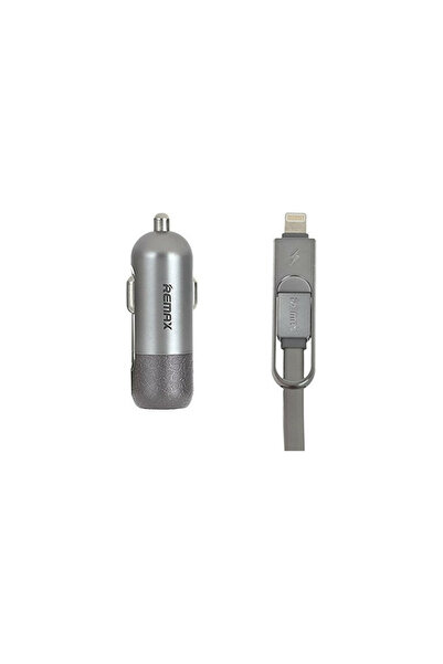 Remax Φορτιστής αυτοκινήτου Finchy 3.4A με μία θύρα: 1xUSB με καλώδιο Lightni...