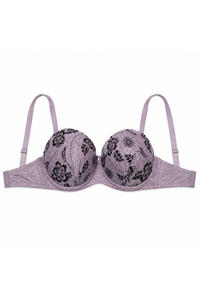 Generic Women's Floral Padded Bra with Adjustable Straps