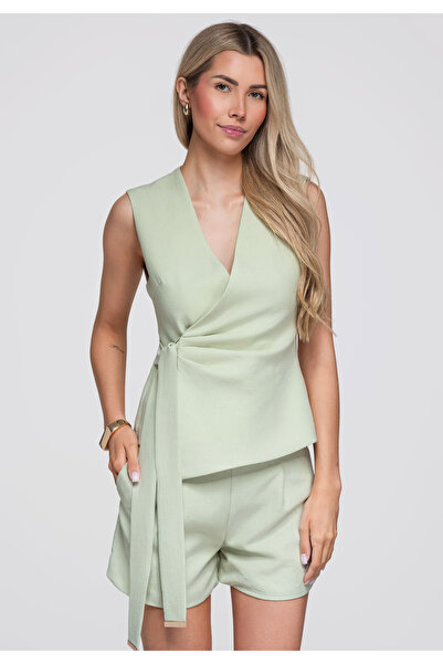 OMBRE Women's Blazer, Slim Fit, V-Neck OW-BL-E0004