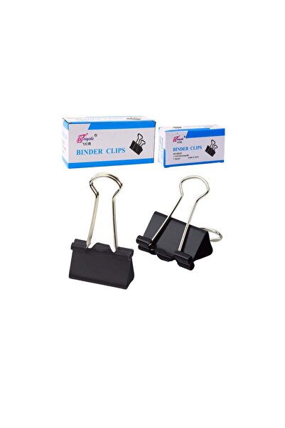 LEAN Set de agrafe universale de birou, negre, 32 mm, 12 bucăți, 21858
