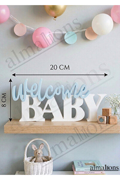 almalions Welcome Baby Yazısı – Bebek Odası Dekoru | Hoş Geldin Yazısı - Past...