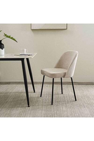 PAN HOME KINTO DINING CHAIR - BEIGE BLACK