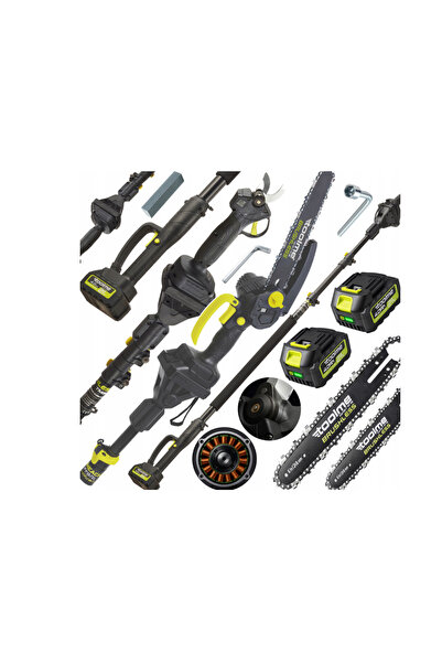 Toolme Set de foarfecă și tăietoare de grădină cu braț telescopic, baterie de...
