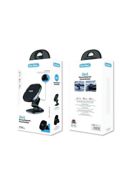 Go-Des Gd-Hd666S Strong Magnetic 360 Rotatable Dashboard Car Phone Holder 2-i...
