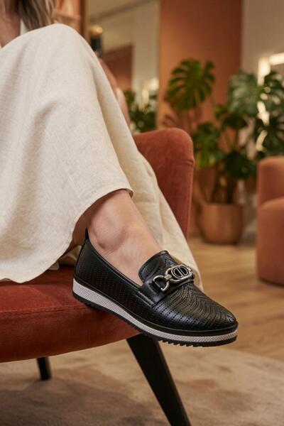 Oksit Ninna Buckle Orthopedic Mother Young Lace-Up Casual Shoes