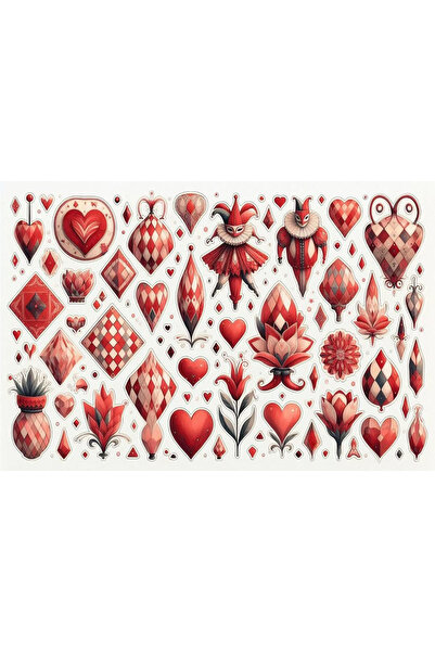TELLGRAF مجموعة ملصقات بتصميم المهرج (21×31 سم، مجموعة واحدة)